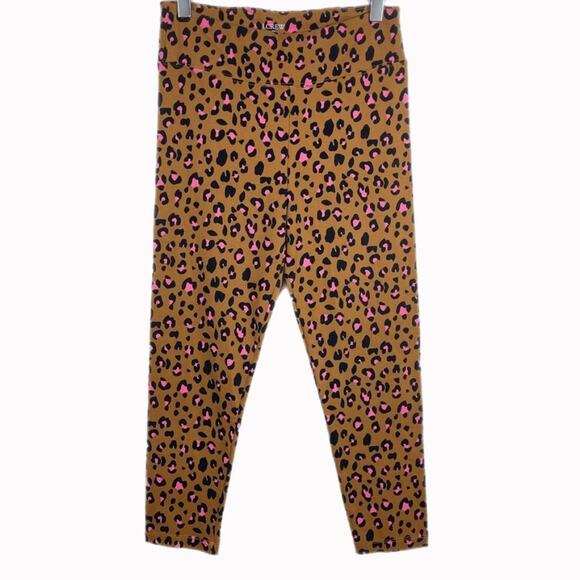 J. Crew Leopard Print Cropped Leggings Sz S - Picture 1 of 4